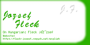 jozsef fleck business card